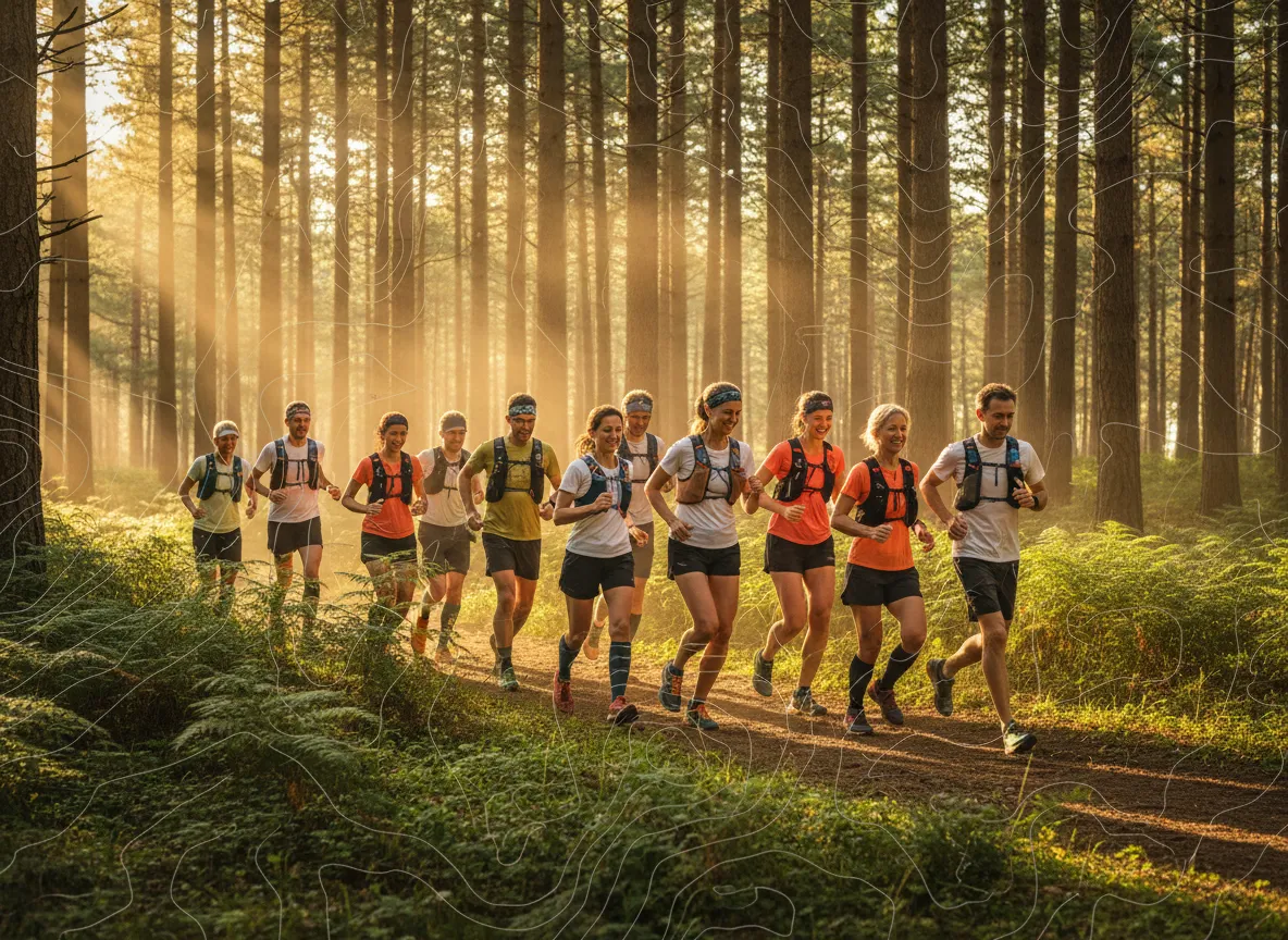 FLOCK Pine forest summer trail run
